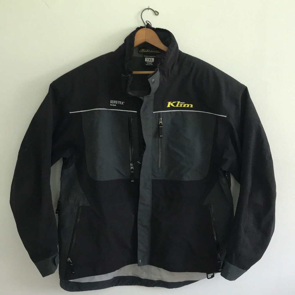 Klim Technical Riding Gear Black Gore-Tex Pro Shell Jacket